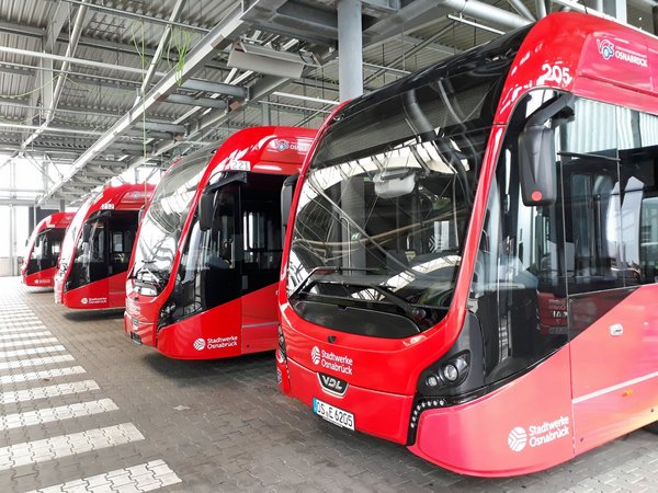 E-Bus-Flotte der Stadtwerke Osnabrück AG