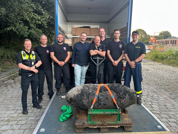 Der Blindgänger ist erfolgreich entschärft